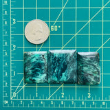 Large Deep Blue Bar Crescent Lake Variscite, Set of 3 Dimensions