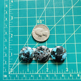 Large Ocean Blue Round Yungai Turquoise, Set of 3 Dimensions