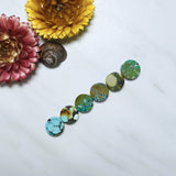 Small Mixed Round Mixed Turquoise, Set of 6 Background