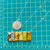 Medium Mixed Bar Mixed Turquoise, Set of 6 Dimensions