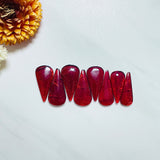Medium Red Teardrop Rosarita, Set of 8 Background