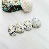 Large Light Yellow Freeform Purple Lavender Variscite, Set of 4 Background
