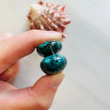 Medium Ocean Blue Oval Yungai Beads, Set of 3 Extra