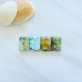 Large Mixed Bar Mixed Turquoise, Set of 4 Background