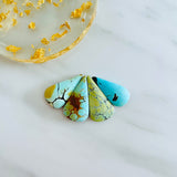Large Mixed Teardrop Mixed Turquoise, Set of 4 Background