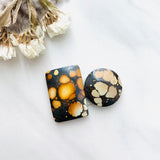 Large Royal Orange Mixed Treasure Mountain Turquoise, Set of 2 Background
