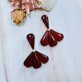 Large Red Teardrop Rosarita, Set of 8 Background