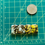 Medium Mixed Barrel Mixed Turquoise, Set of 4 Dimensions