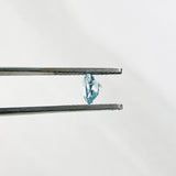 7x7mm Heart Aquamarine, Set of 1