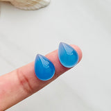 13x18mm Teardrop Chalcedony, Set of 1