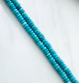 Small Sky Blue Rondelle Yungai, Set of 130 Extra