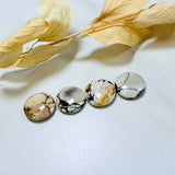 Medium Royal Orange Round Purple Lavender Variscite, Set of 4 Background