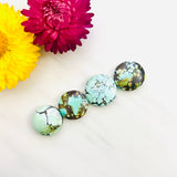 Medium Mixed Round Mixed Turquoise, Set of 4 Background