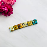 Medium Mixed Square Mixed Turquoise, Set of 6 Background