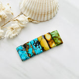 Medium Mixed Bar Mixed Turquoise, Set of 6 Background