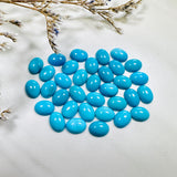 6x8mm Oval Sleeping Beauty, Set of 4