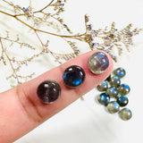 9x9mm Round Labradorite, Set of 10