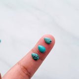 5x7mm Teardrop Green Egyptian, Set of 10