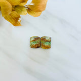 Medium Lime Green Barrel Green Serpentine Serpentine, Set of 2 Background