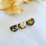 Large Royal Orange Half Moon Purple Lavender Variscite, Set of 3 Background