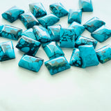 10x14mm Rectangle Yungai Turquoise Cabochons, Set of 1
