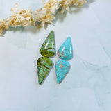 Large Mixed Teardrop Mixed Turquoise, Set of 4 Background