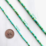 Sonoran Lime Turquoise Rondelle Beads
