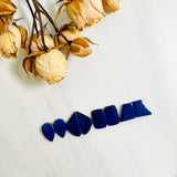Small Deep Blue Mixed Lapis Lazuli, Set of 8 Background