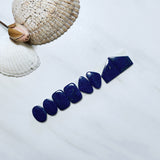Medium Deep Blue Mixed Lapis Lazuli, Set of 8 Background