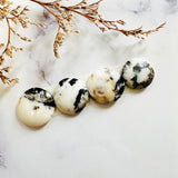 Medium White Round White Buffalo Dolomite, Set of 4 Background