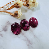 Large Purple Oval Spiny Oyster, Set of 3 Background