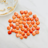 10x10mm Cushion Spiny Oyster, Set of 2