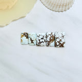 Medium Faint Blue Bar Sand Hill Turquoise, Set of 5 Background