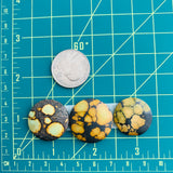 Medium Royal Orange Round Treasure Mountain, Set of 3 Dimensions