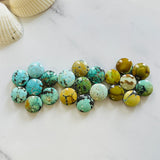 Small Mixed Round Mixed Turquoise, Set of 21 Background