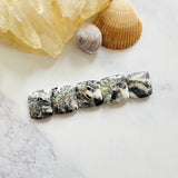 Small White Barrel White Buffalo Dolomite, Set of 5 Background