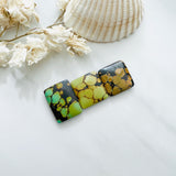 Medium Royal Orange Bar Treasure Mountain Turquoise, Set of 3 Background