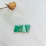 Medium Mint Green Petal Lucid Variscite, Set of 4 Background
