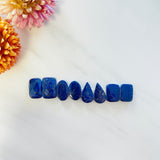 Small Deep Blue Mixed Lapis Lazuli, Set of 8 Background