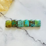 Medium Mixed Barrel Mixed Turquoise, Set of 6 Background