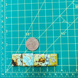 Large Mixed Square Treasure Mountain Turquoise, Set of 4 Dimensions