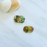 Large Mixed Half Moon Mixed Turquoise, Set of 4 Background