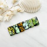 Medium Mixed Bar Mixed Turquoise, Set of 6 Background