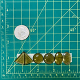 Medium Swamp Green Mixed Rosarita, Set of 6 Dimensions