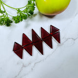 Medium Red Triangle Rosarita, Set of 10 Background