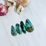 Large Mixed Mixed Crescent Lake Variscite, Set of 4 Background