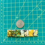 Medium Mixed Bar Mixed Turquoise, Set of 7 Dimensions