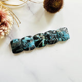 Medium Ocean Blue Barrel Yungai Turquoise, Set of 5 Background