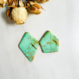 Large Lime Green Mixed Crescent Lake Variscite, Set of 2 Background