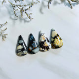 Large Mixed Teardrop Purple Lavender Variscite, Set of 4 Background